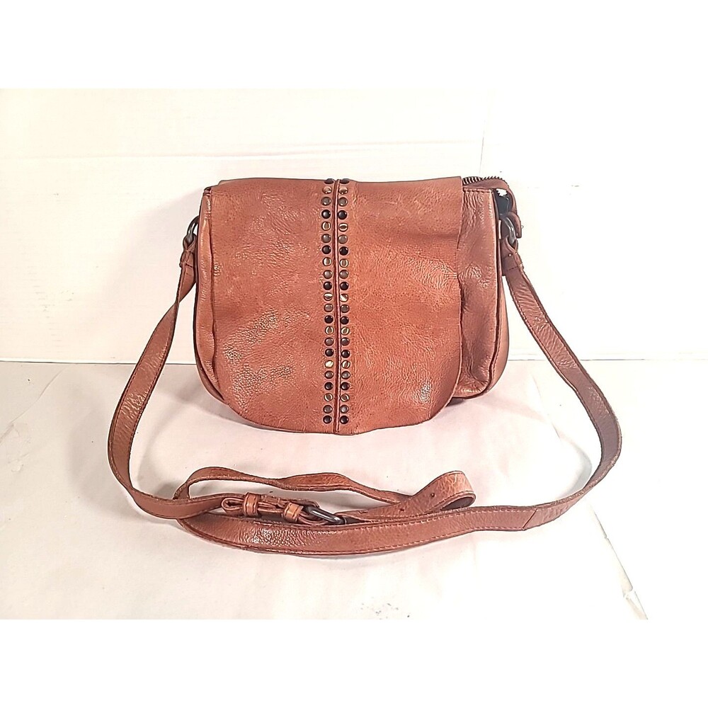Vilenca Holland Woman’s Brown Leather Woven Shoulder Crossbody Bag Purse Bo Ho